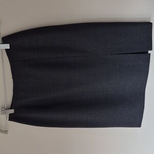 Tailored grey slit Skirt